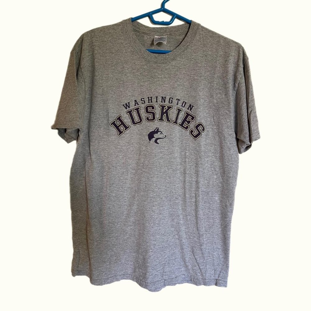 Vintage Washington huskies uw grey t shirt
